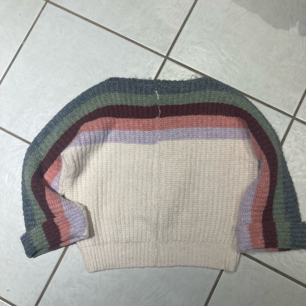 POL Women's Colorful Striped Sweater